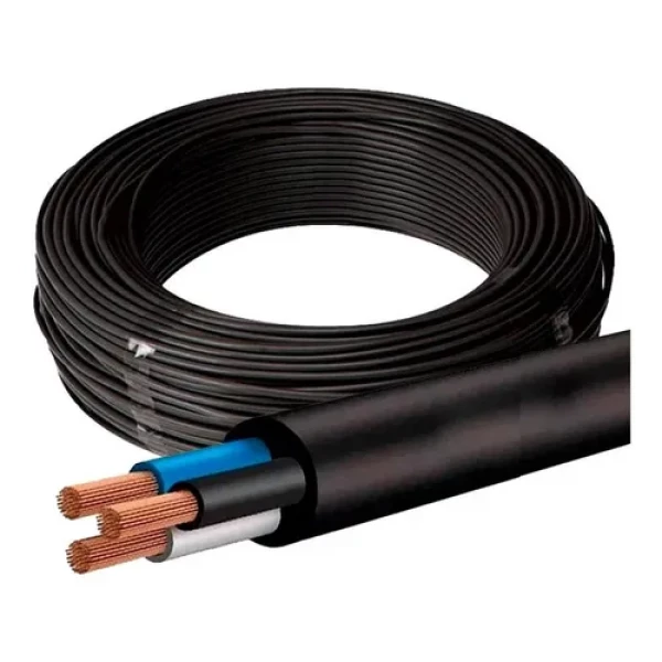 Cabo de Comando Preto 3x2,5mm – Alta Capacidade, Flexível, Ideal para Automação e Refrigeração - VENDA 5 mts