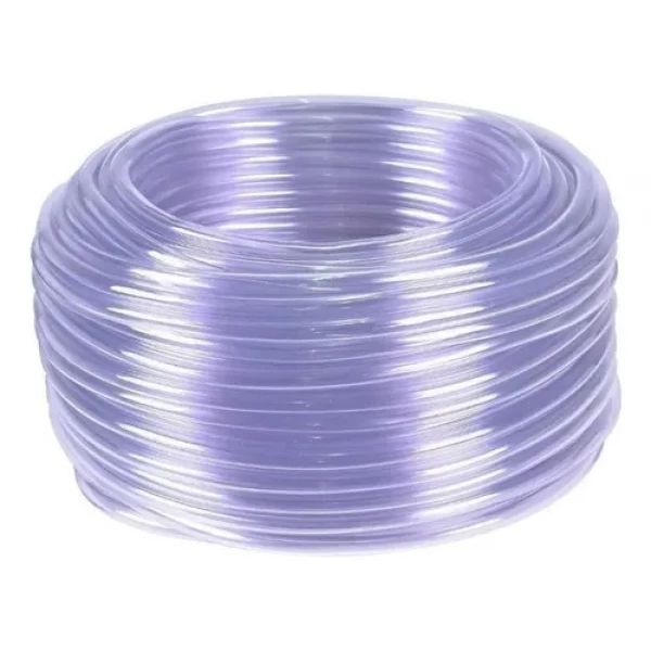 Mangueira de dreno cristal 5/8", resistente, flexível e ideal para escoamento de água em ar-condicionado - VENDA 5 MTS