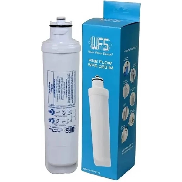 Refil Fine Flow WFS023 com Ímã Compatível com Purificadores Electrolux PE11X, PE11B, PA21G, PA26G, PA31G e PAPPCA40 – 3000L, Classe III, Reset Magnético