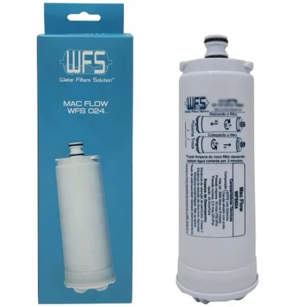 Refil Mac Flow WFS024 Compatível com Purificadores New Up e Newmaq – Tripla Filtragem, 3000L, Classe III
