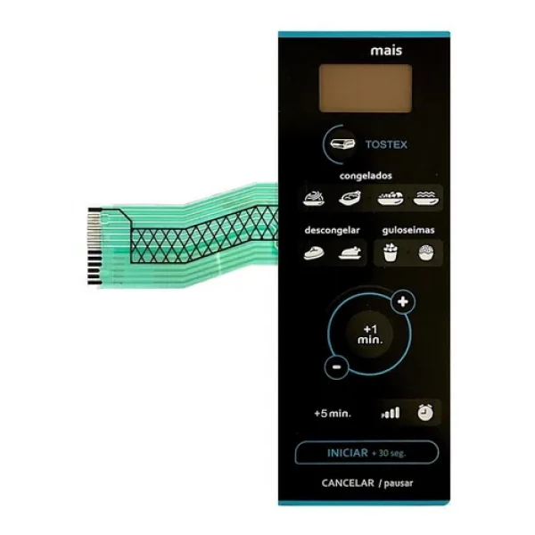 Painel DEC Compact para Micro-ondas Consul CME20 – Teclado Membrana Adesiva de Reposição