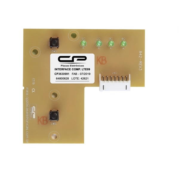Placa controladora digital de processo compatível lavadora interface LTE09 bivolt