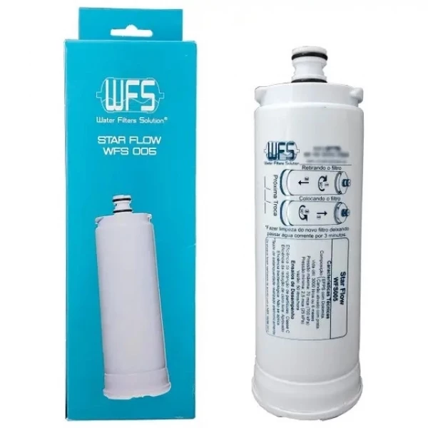  Refil Star Flow WFS005 Compatível com Purificadores Masterfrio (Rótulo Branco) – 3000L, Classe III, Tripla Filtragem