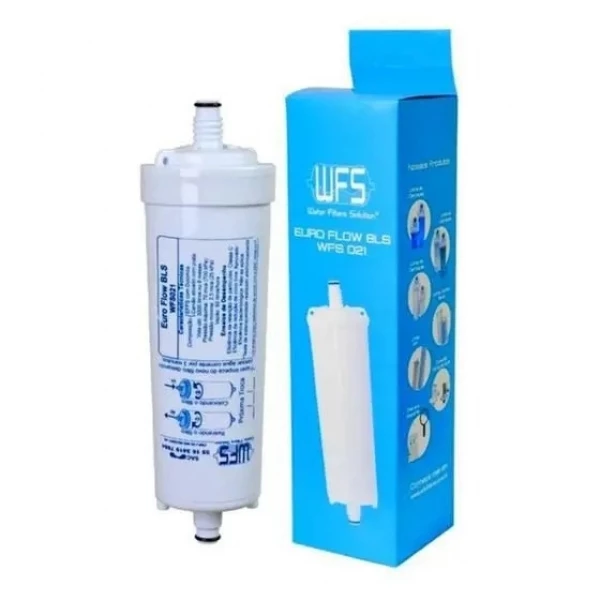 Refil Euro Flow BLS WFS021 Compatível com Purificadores Europa Bliss e HF by Hebe – 3000L, Classe III, Tripla Filtragem