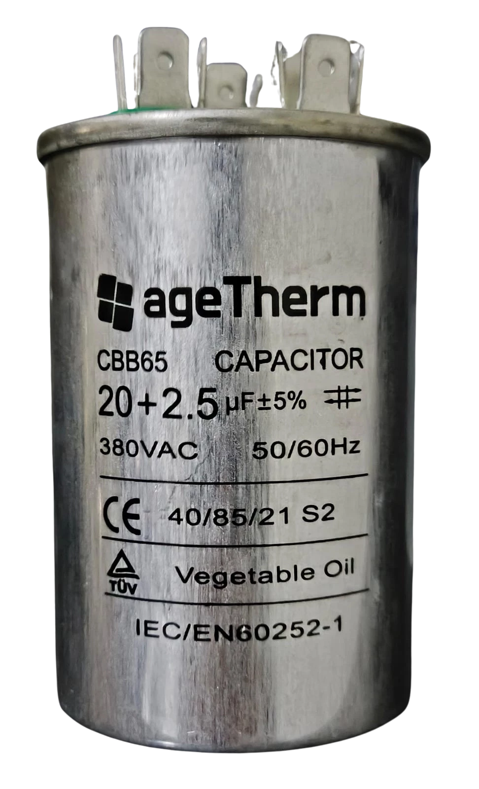 Capacitor Partida Duplo 20 + 2,5µF 380V para Motores Elétricos e Condensadoras