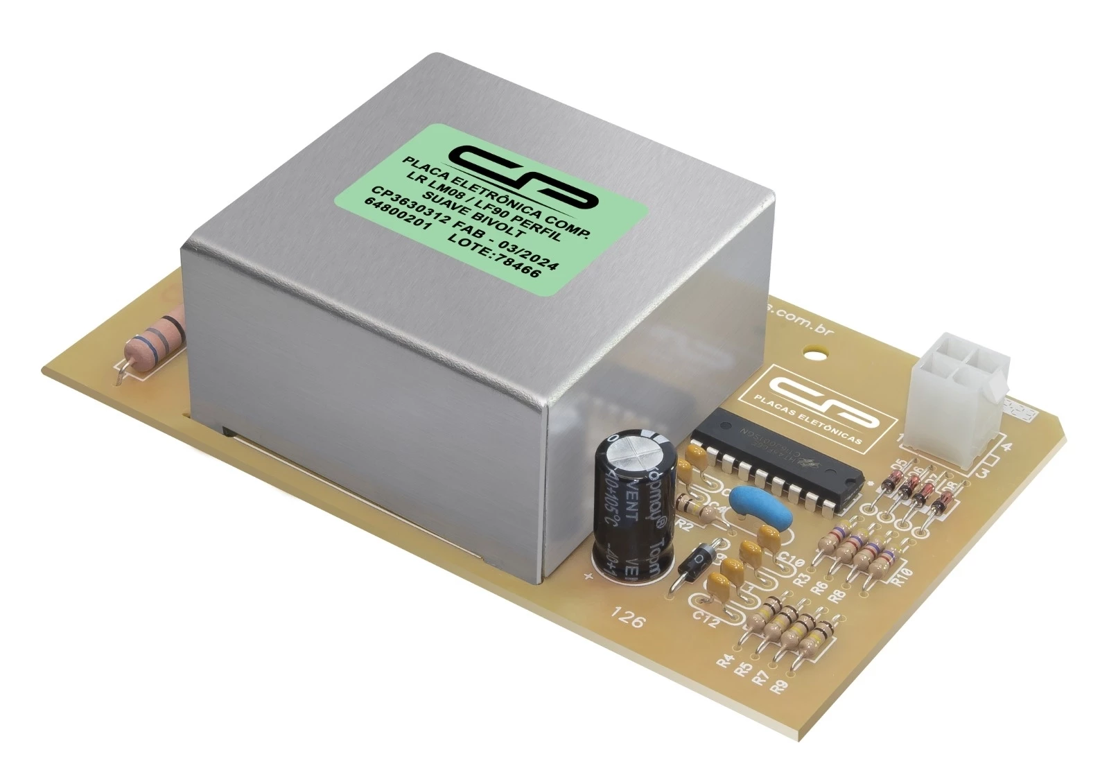 Placa controladora digital de processo compatível lavadora LM08/ LF90 perfil suave bivolt