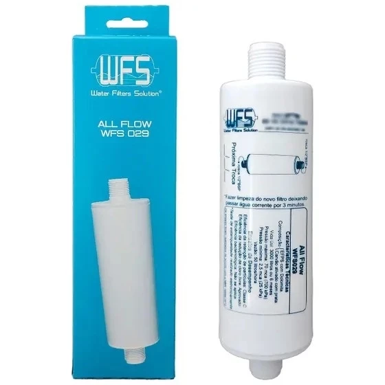 Refil Filtro All Flow WFS029 Compatível com Purificadores de Água Multiuso com Rosca 1/2"
